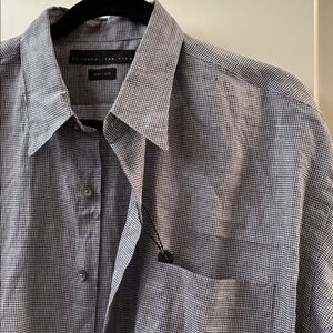 NWT Metropolitan View Men's Irish Linen Shirt